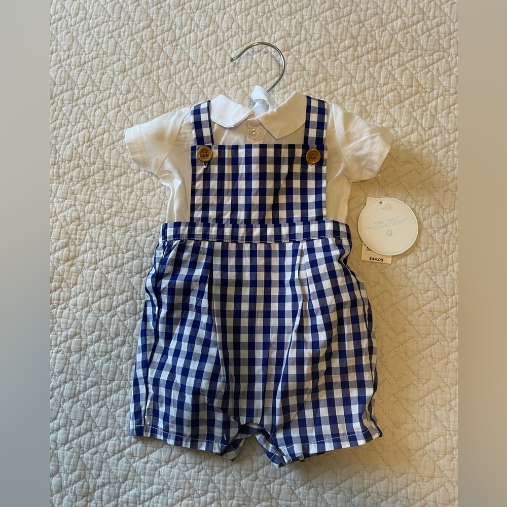 BRAND NEW w/ TAGS Edgehill Collection - Newborn Boy Overalls